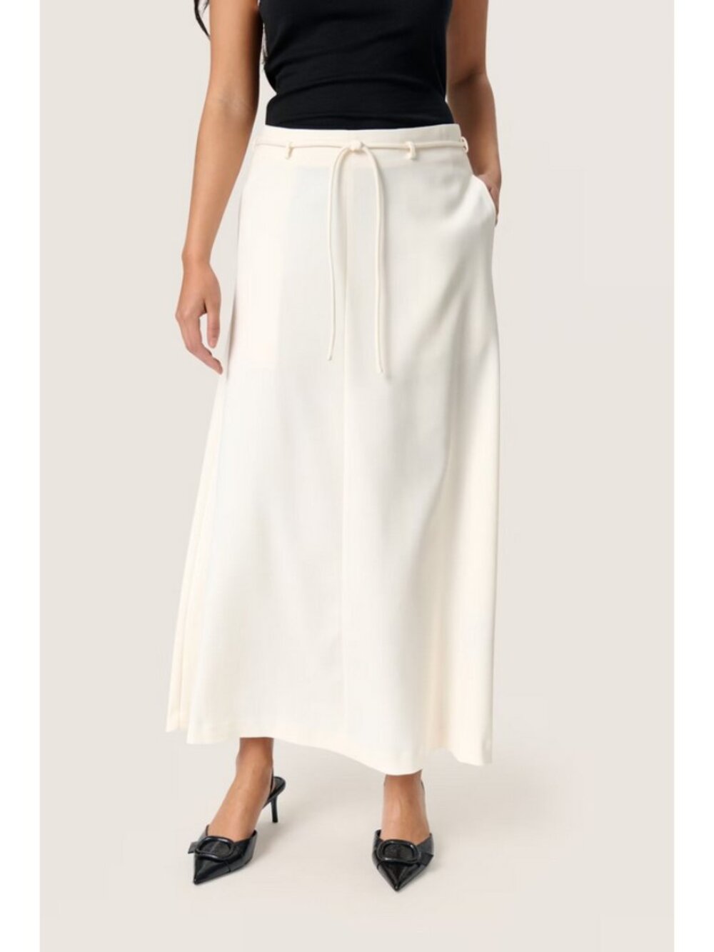Soaked in Luxury Sz. M NWT Broken White Malika Midi Skirt